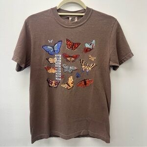 Comfort Colors Garment Dye T-Shirt, Small, Butterflies 🦋